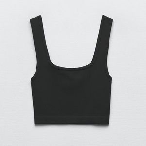 ZARA Seamless Cropped Tank Top
